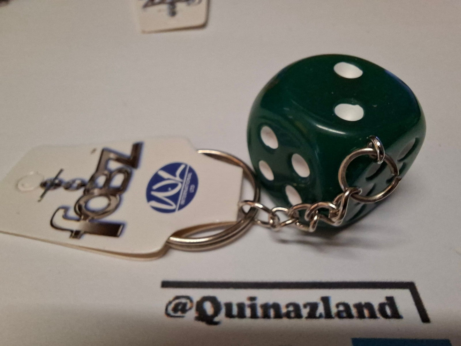 Fobz Porte clé dé vert 2,5 cm  (CB)