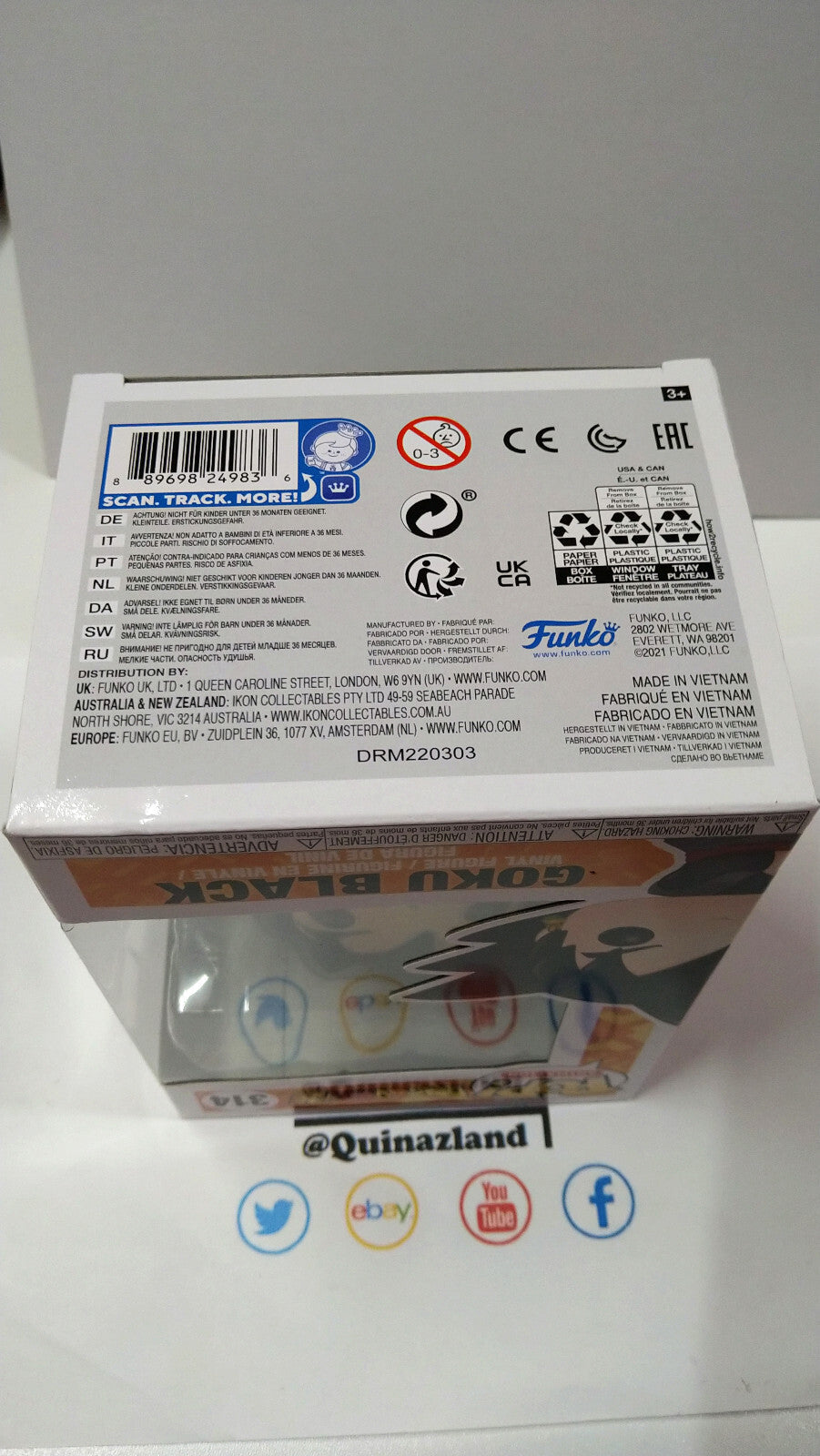 Funko Pop! DRAGON BALL SUPER 314 Goku Black (FU27)