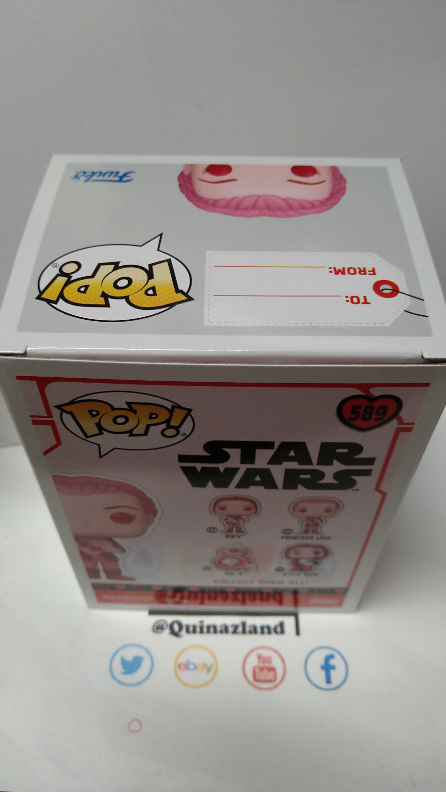 Funko Pop! STAR WARS  Valentines N° 589 Leia (F37)