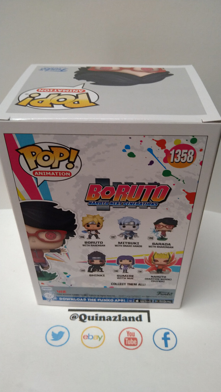 Funko Pop! BORUTO  Animation N° 1358 Sarada avec Sharingan (F49)