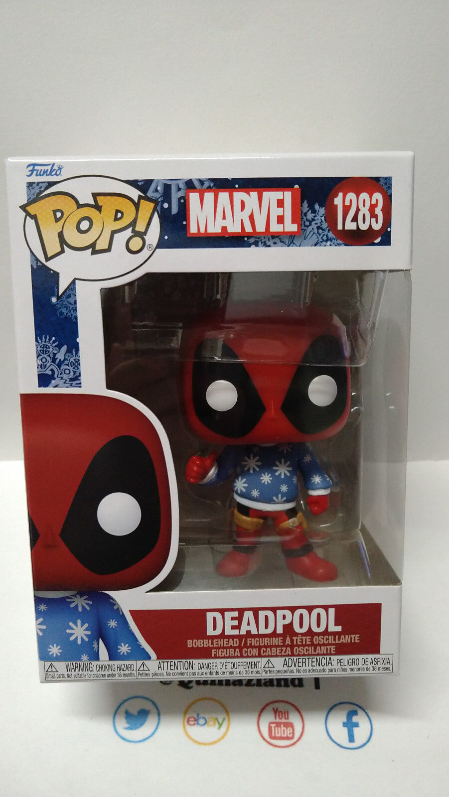Funko Pop!  MARVEL HOLIDAY POP N° 1283 Deadpool (Pull-Over) (F11)