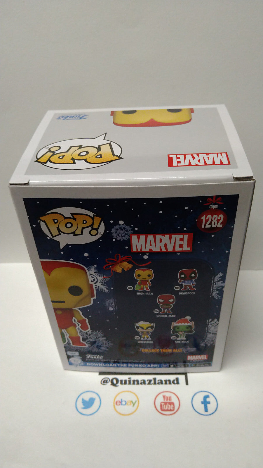 Funko Pop!  MARVEL HOLIDAY POP N° 1282 Iron Man avec Sac (F10)