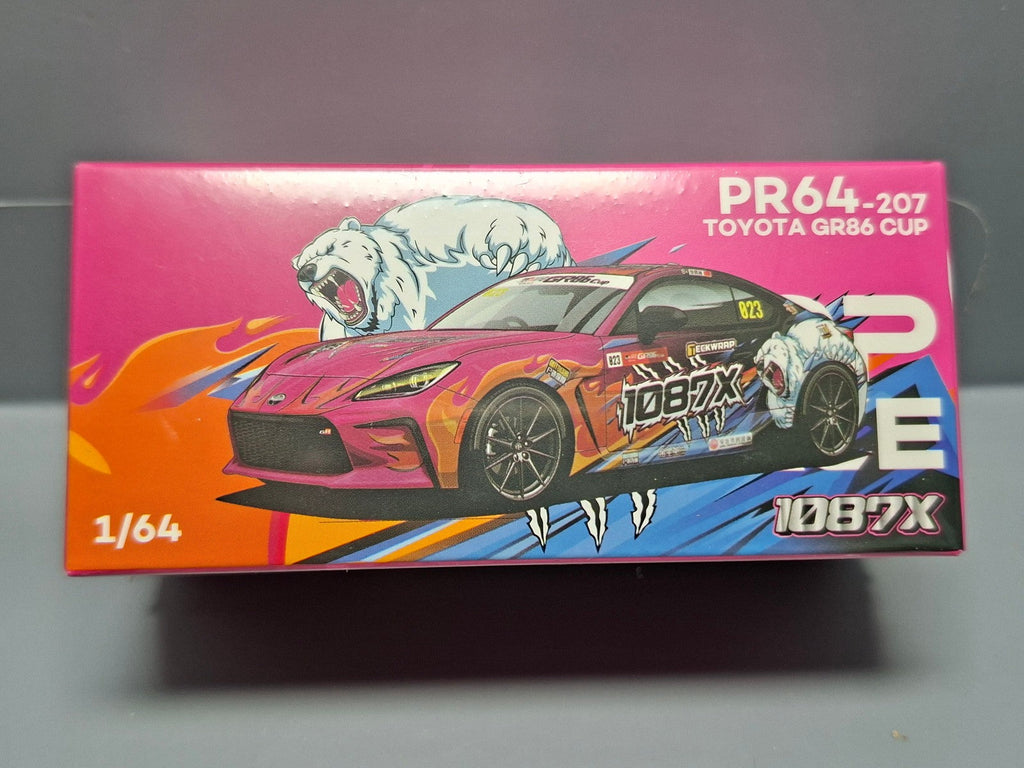 Pop Race 1/64 Toyota GR86 CUP 1087X, various (CP18)