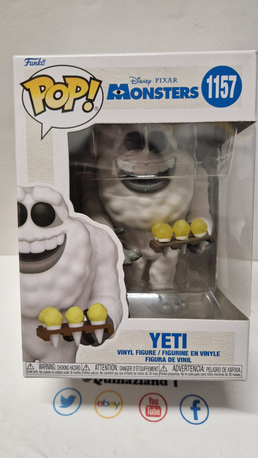Funko Pop! MONSTERS INC 20TH 1157 Yeti (F42)