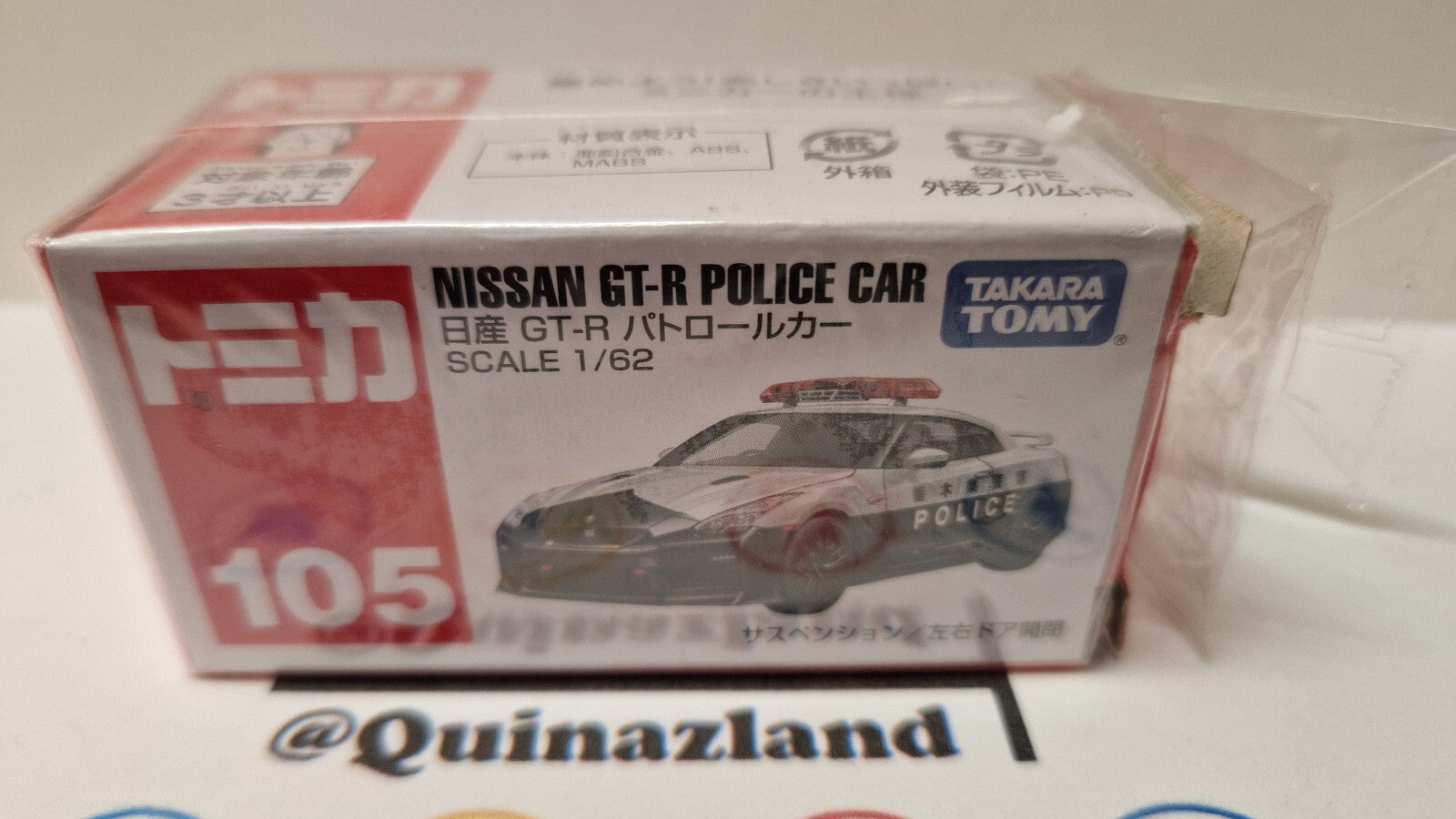 Tomica 2018 regular Nissan gt-r police car 1/62 (CP08)