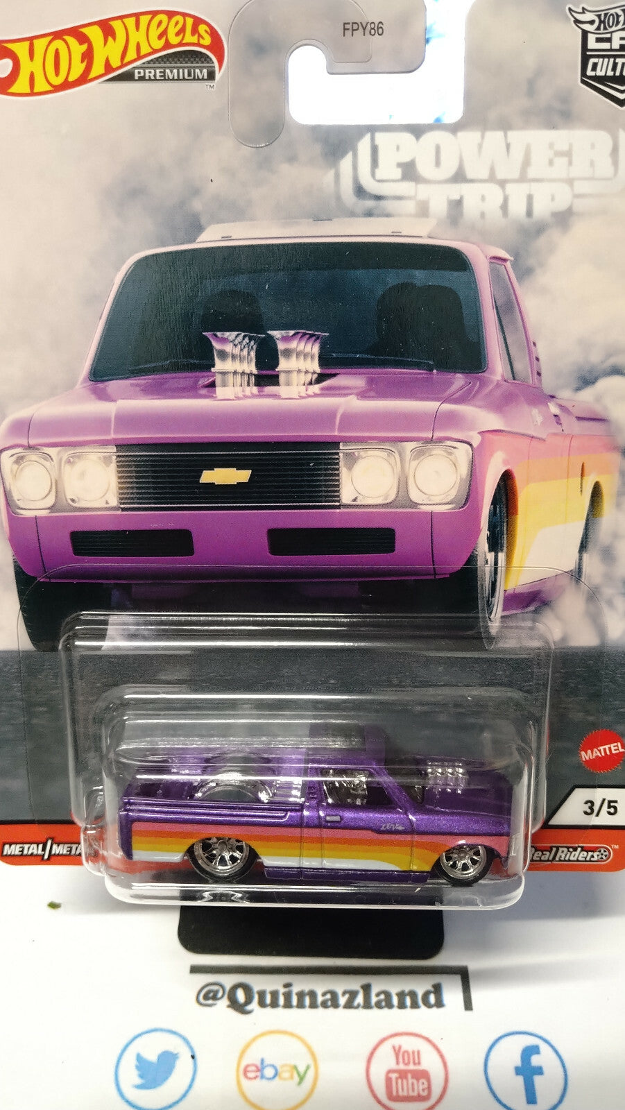 Hot Wheels Power Trip Custom '72 Chevy LUV (NG106-110)
