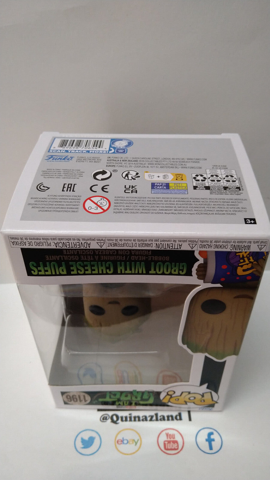 Funko Pop! I AM GROOT N° 1196 Groot with Cheese Puffs (FU20)