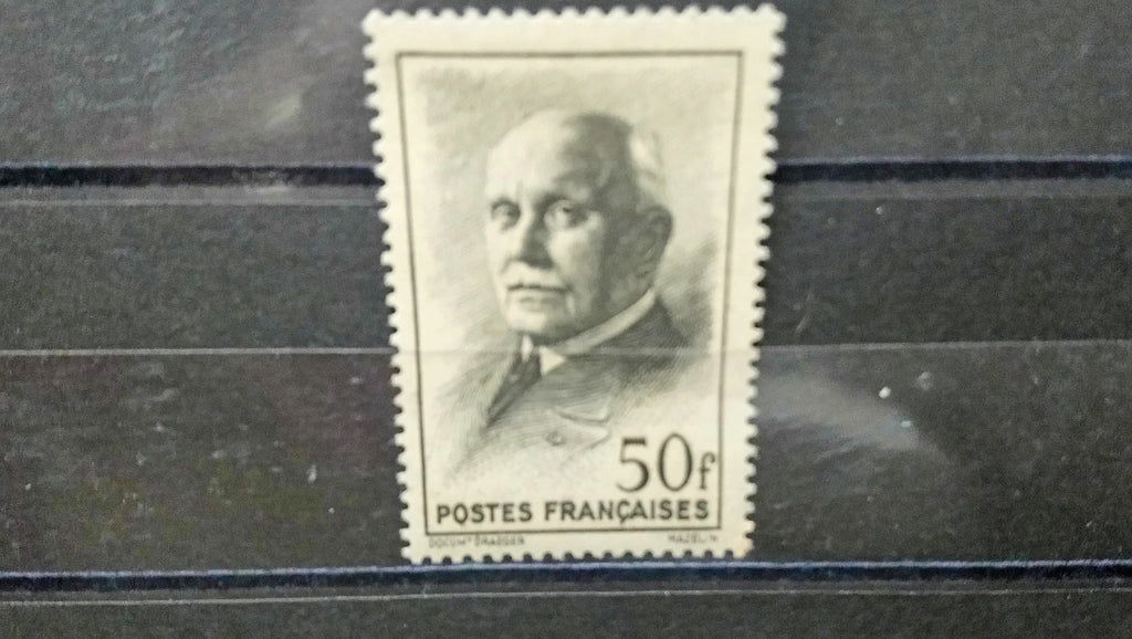 Timbres France Gravure Charles Mazelin 50F noir 1942