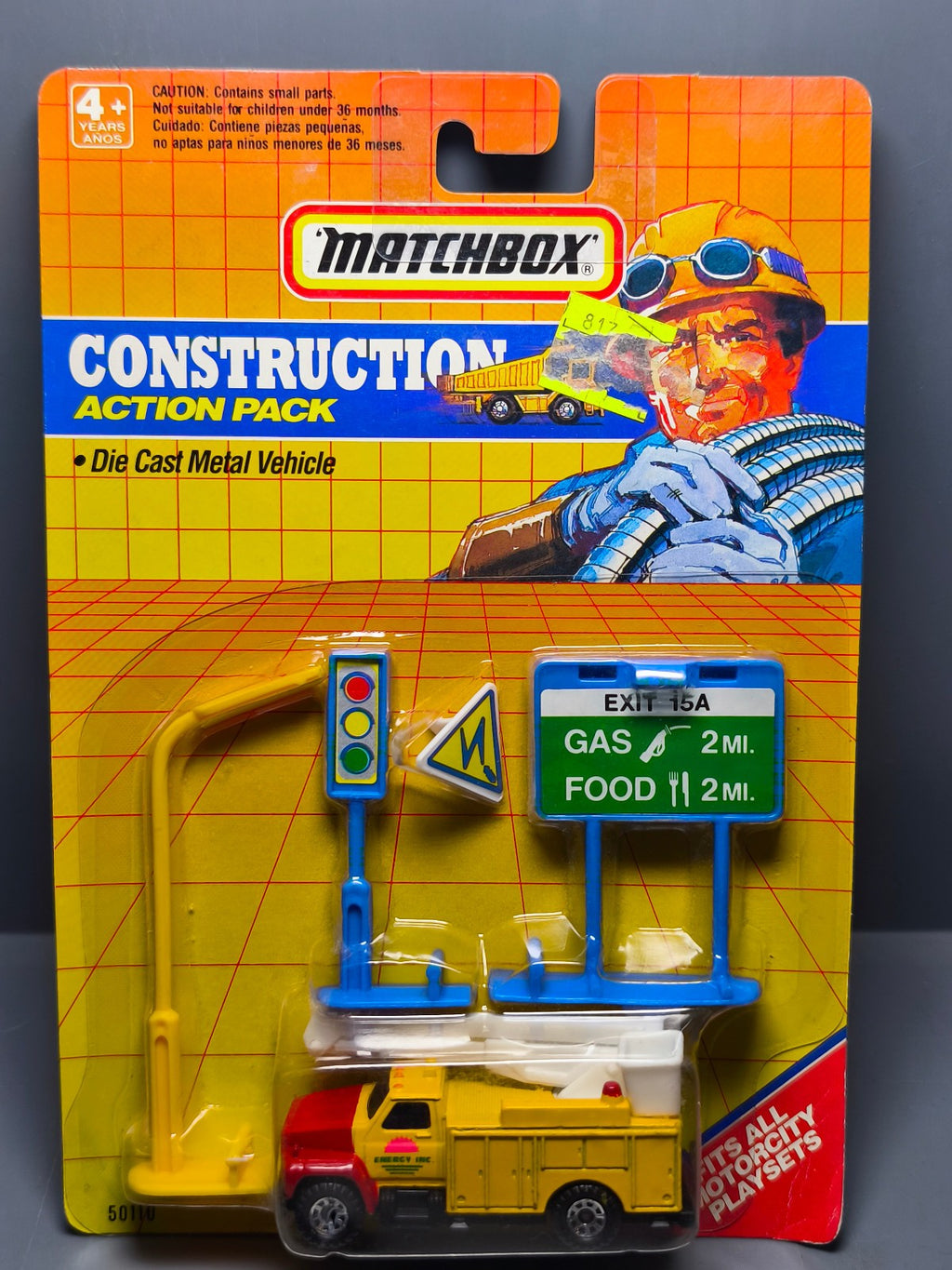 Matchbox 1991 Action pack construction Utility truck   (CT04)
