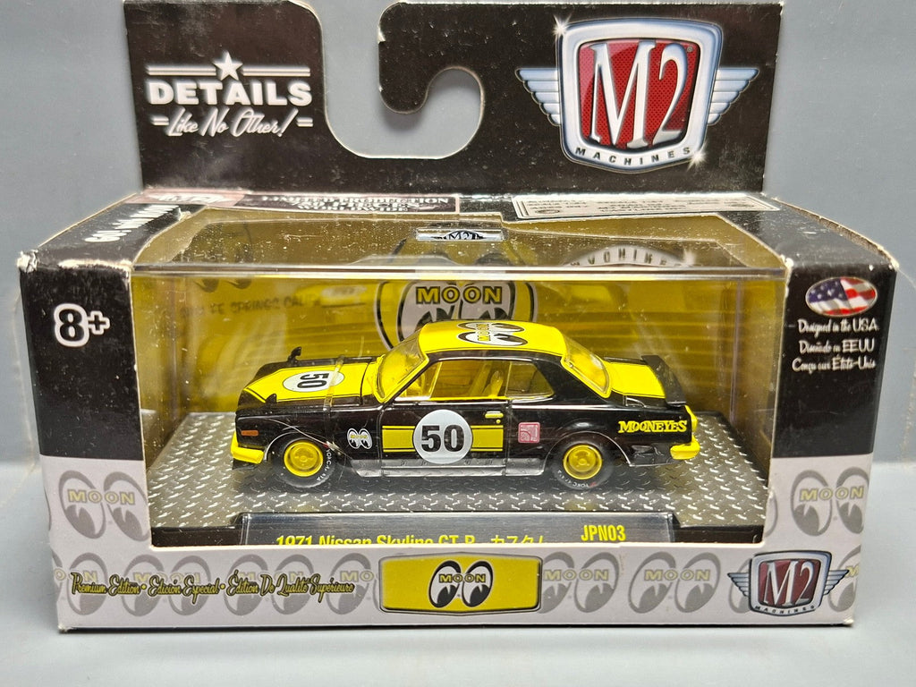 M2 Machines Mooneyes 1971 Nissan Skyline GT-R Chase 750 Pieces (NP13)