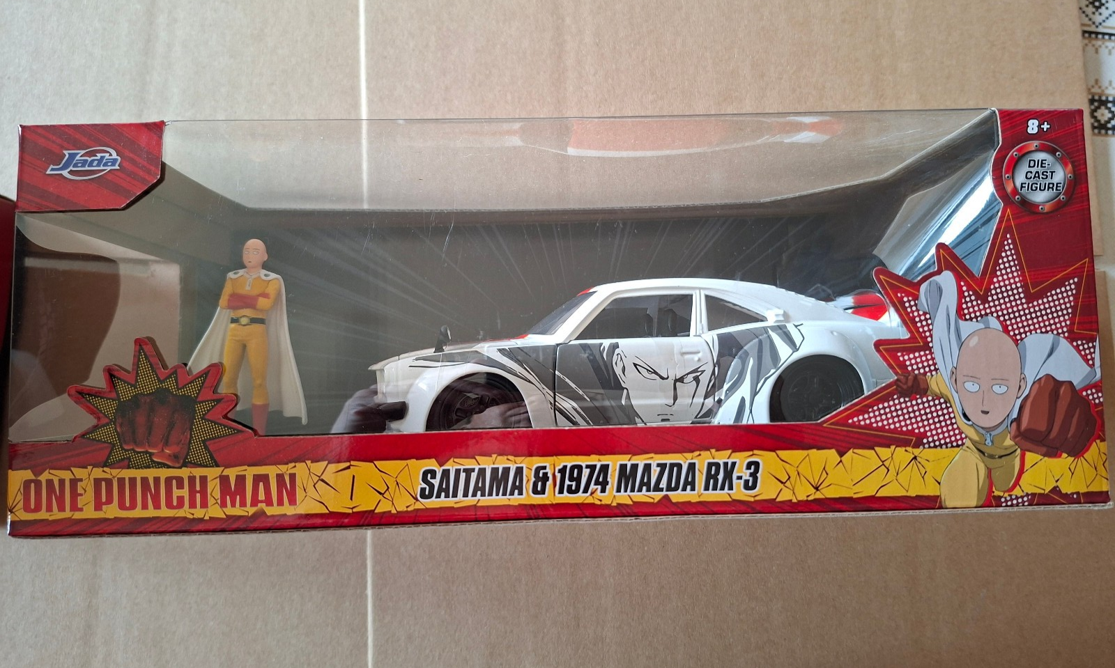 Jada 1/24 One Punch Man  Saitama & 1974 Mazda RX-3 (ET)