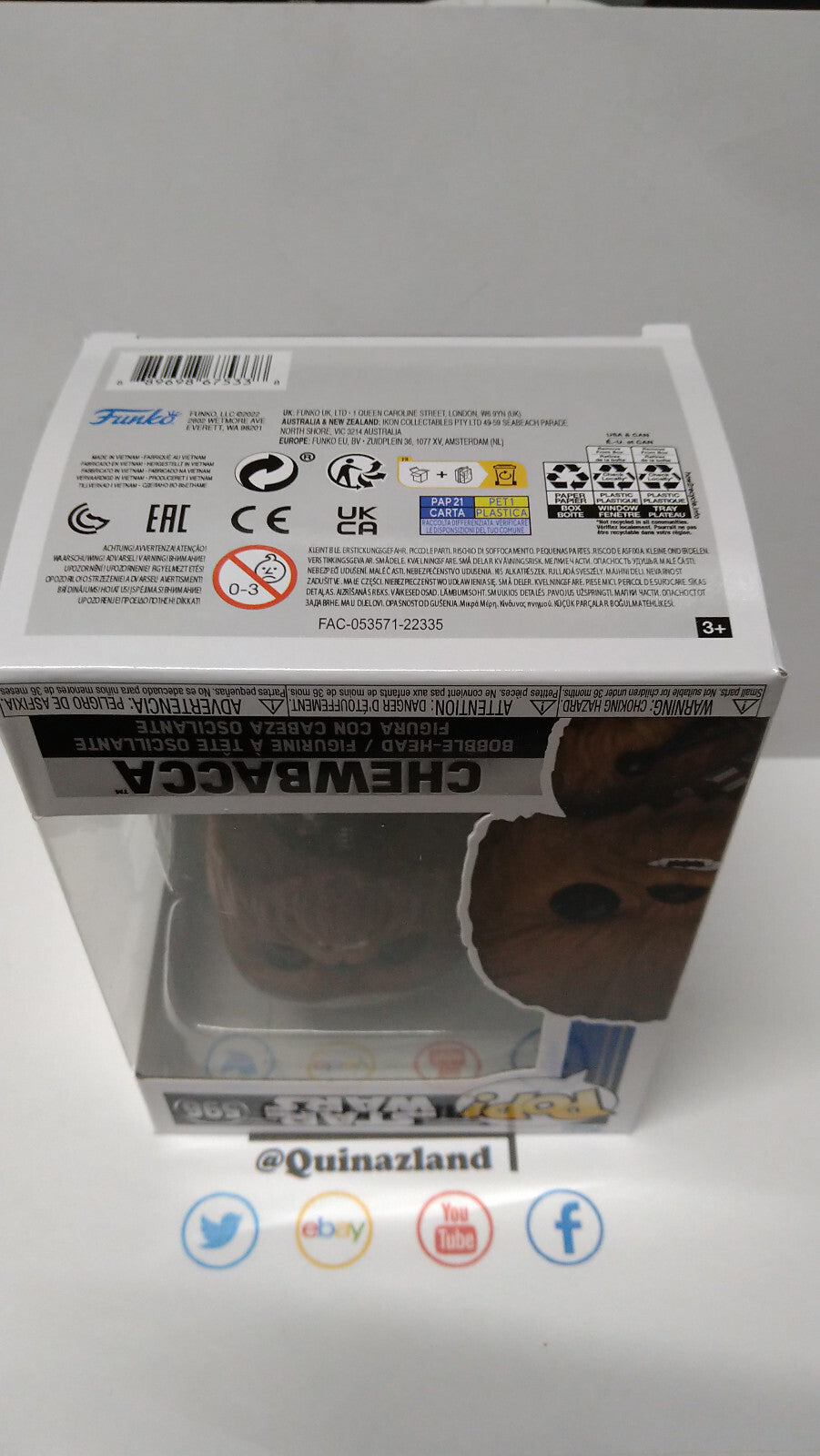 Funko Pop!  STAR WARS  N° 596 Chewbacca  (F28)