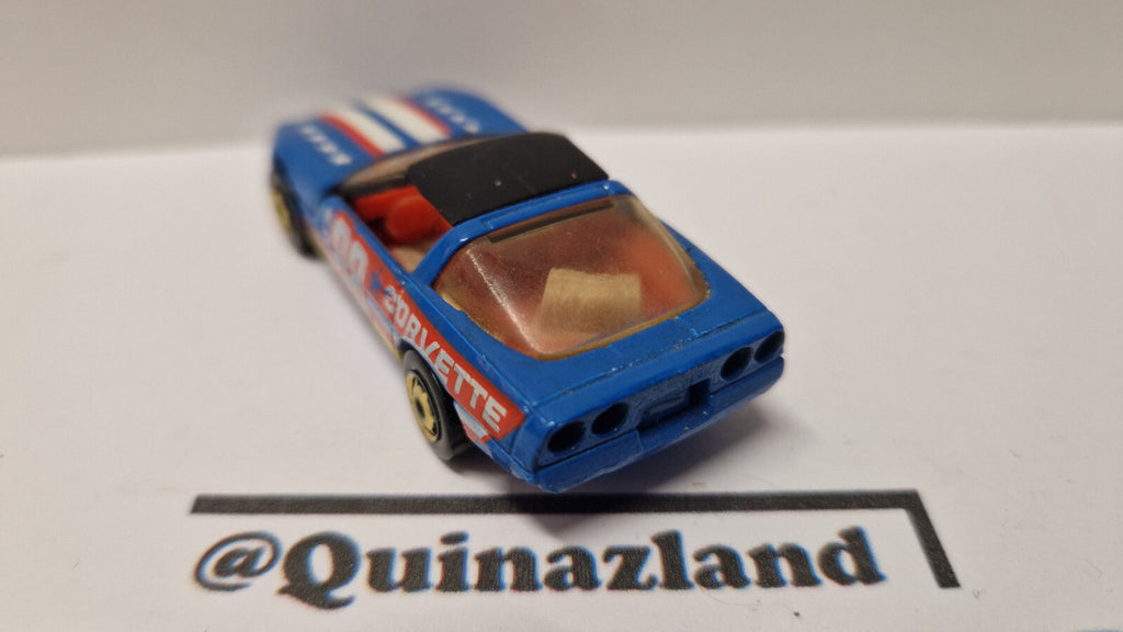 Hot wheels 1989 speed fleet Corvette stingray  version sac beige et tampo  (A11)