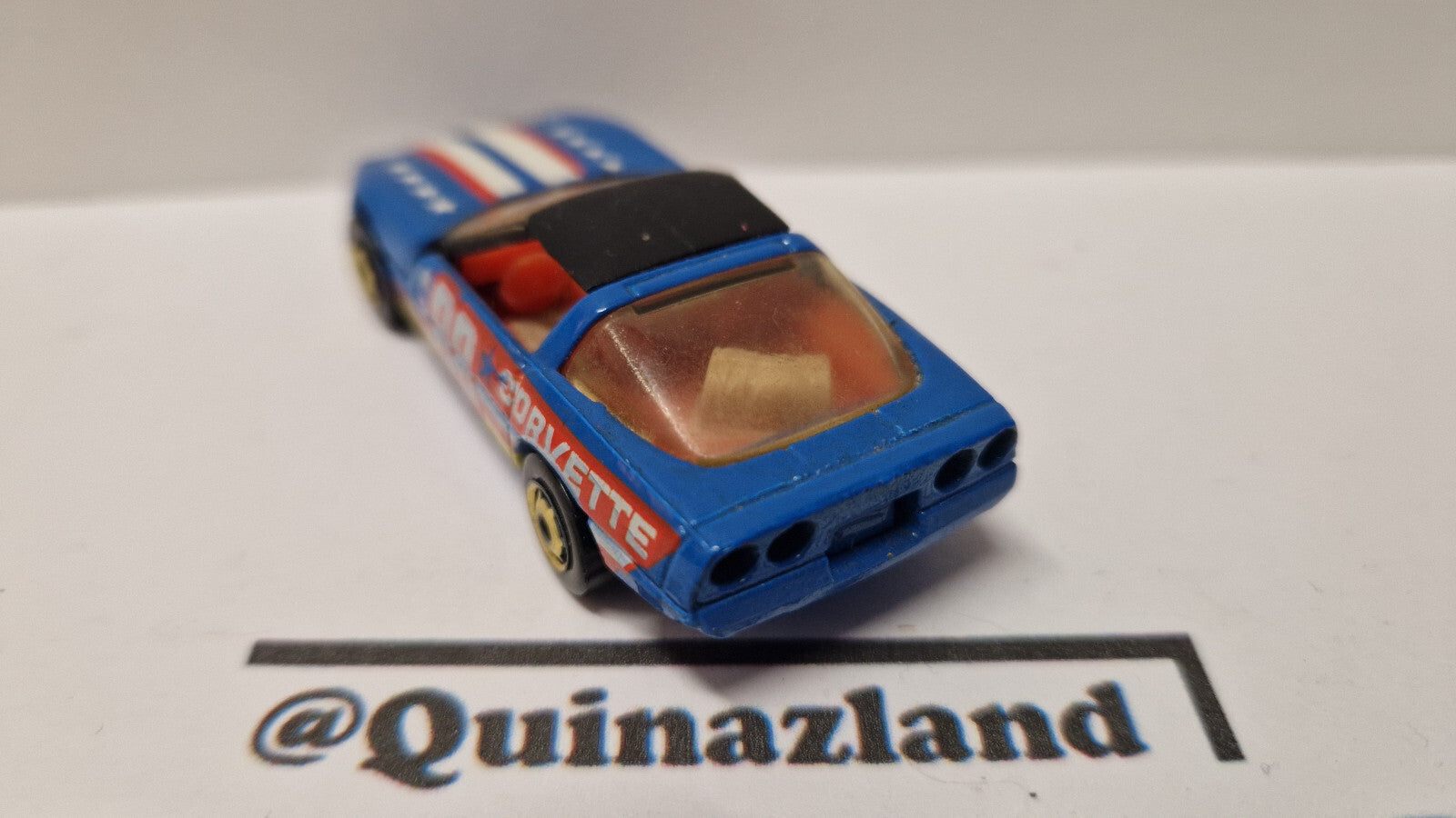 Hot wheels 1989 speed fleet Corvette stingray  version sac beige et tampo  (A11)