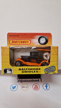 Matchbox 1989 MLB Ford model A Baltimore Orioles ⚠️ bulle fendue   (NP38)