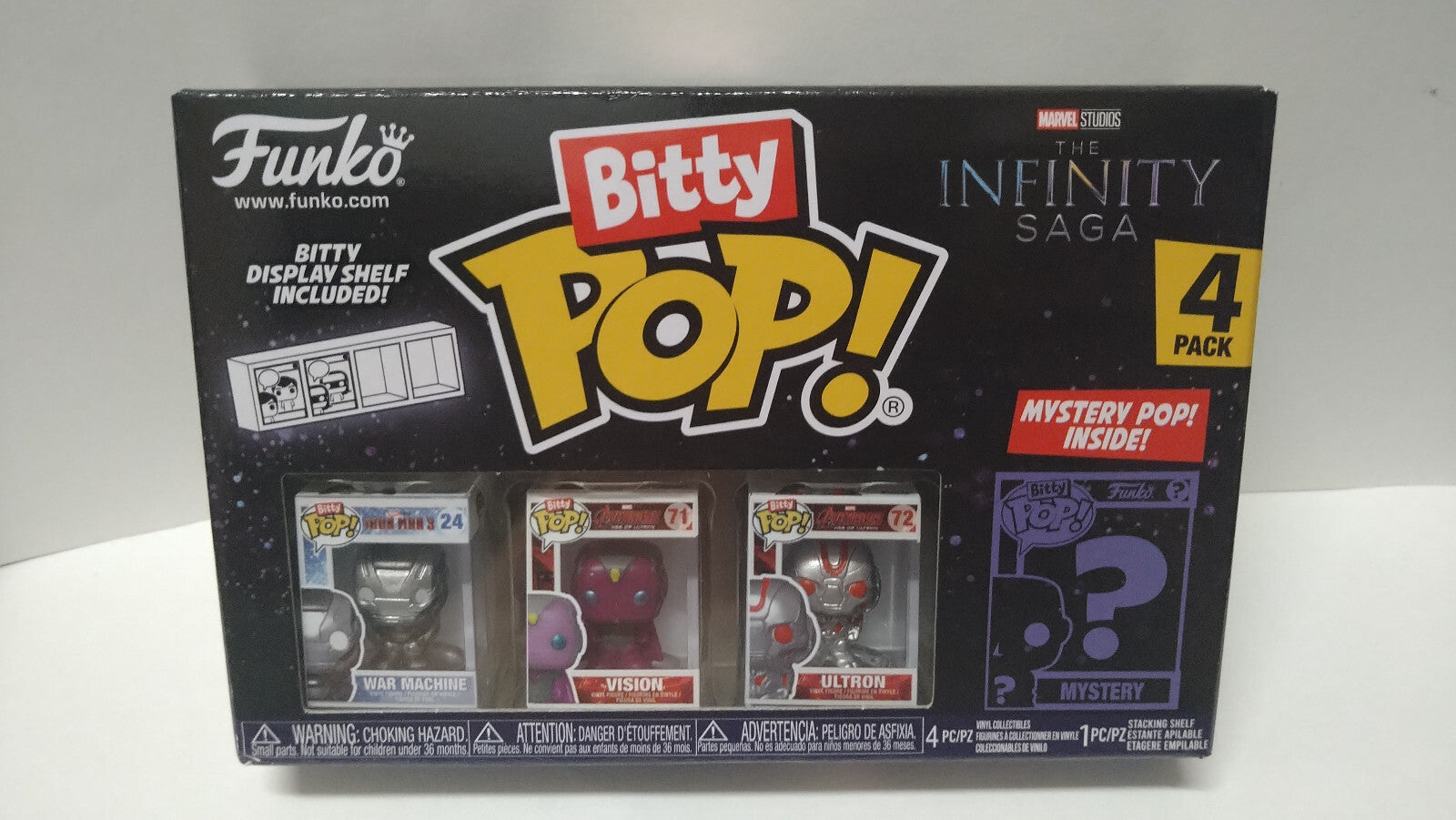 Funko Bitty Pop! 2.5cm Infinity Saga  Pack War Machine Vision Ultron (F13)