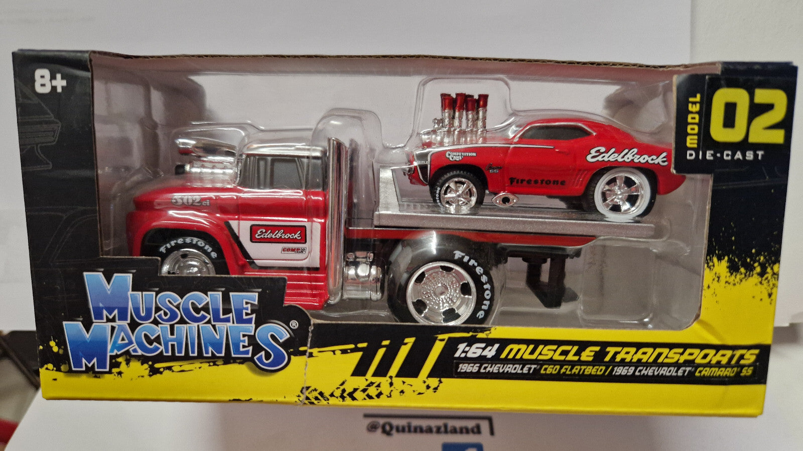 Maisto Muscle Machines 1966 Chevrolet C60 Flatbed & 1969 Camaro SS  (C6)