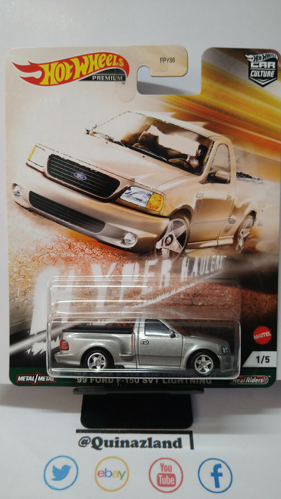 Hot Wheels Hyper Haulers 99 Ford f-150 svt lightning  (NG114)