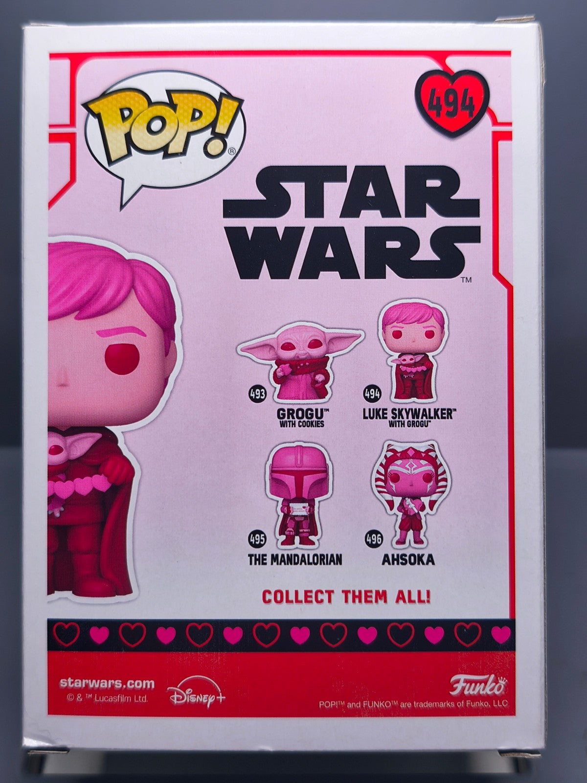 Funko Pop! Valentines 494 Luke & Grogu (F2)