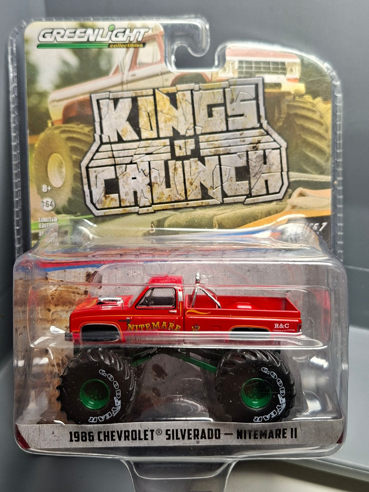 Greenlight King of crunch série 7 Chase 1986 chevrolet silverado nitemare (NG27)