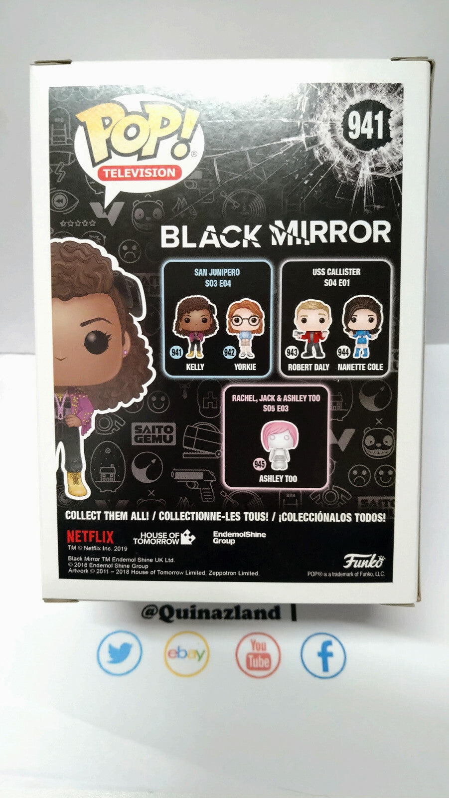 Funko Pop! BLACK MIRROR 941 Kelly (F42)