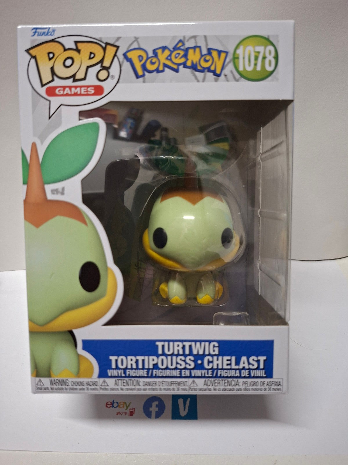Funko Pop!  Pokemon Pop Games N° 1078 Tortipouss  (F52)