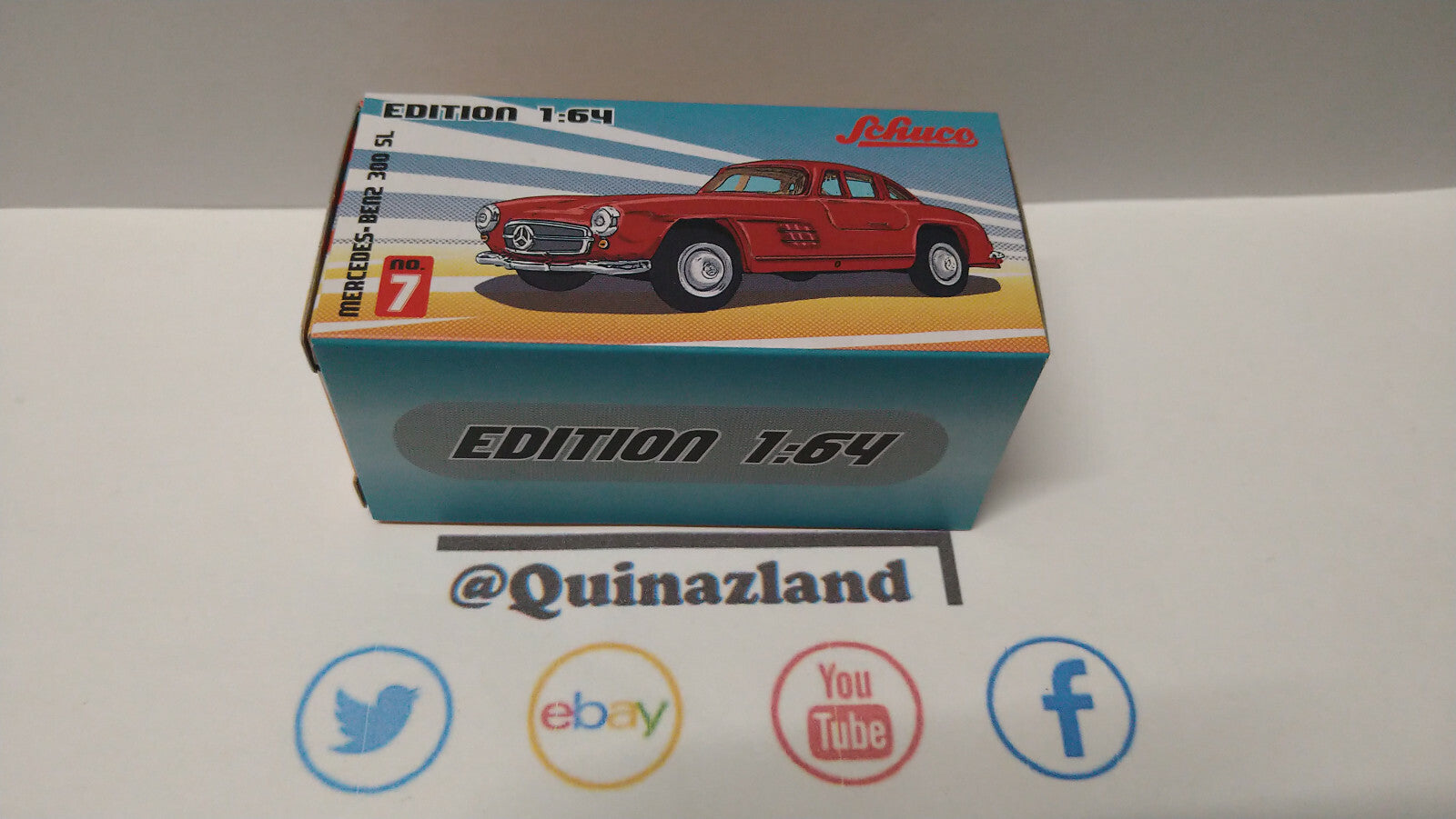 Schuco  1/64 Mercedes Benz 300SL Papier Edition, red (NP26)