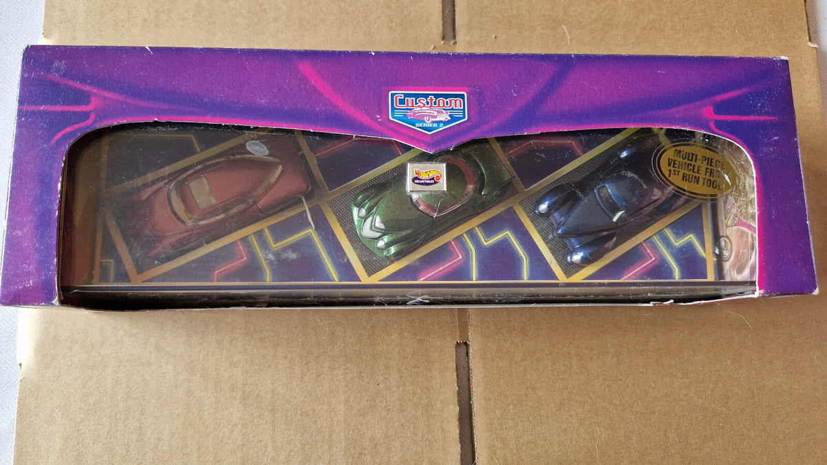 Hot Wheels 1999 ed newton's lowboyz  Triclopz, rareflow & mercohaulic  (CT10)