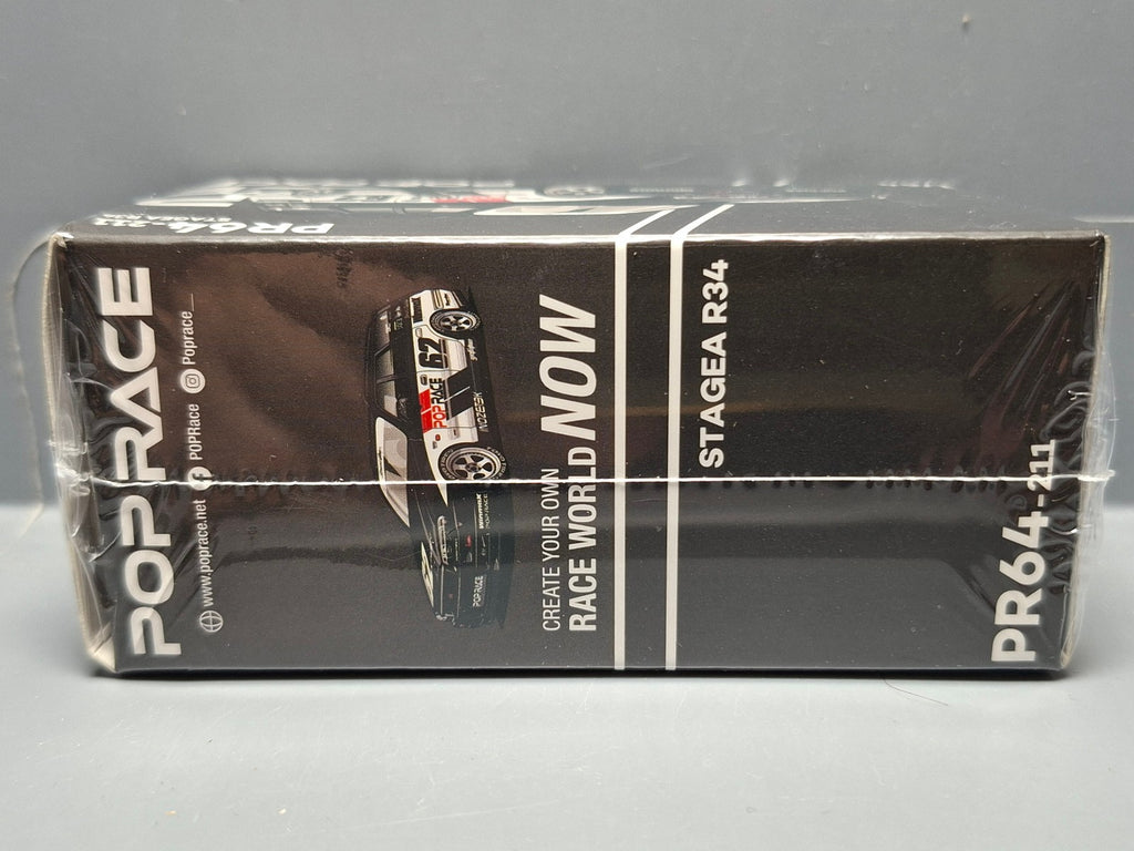 Pop Race 1/64 Nissan Stagea Simon`s Garage #62, black (CP03)