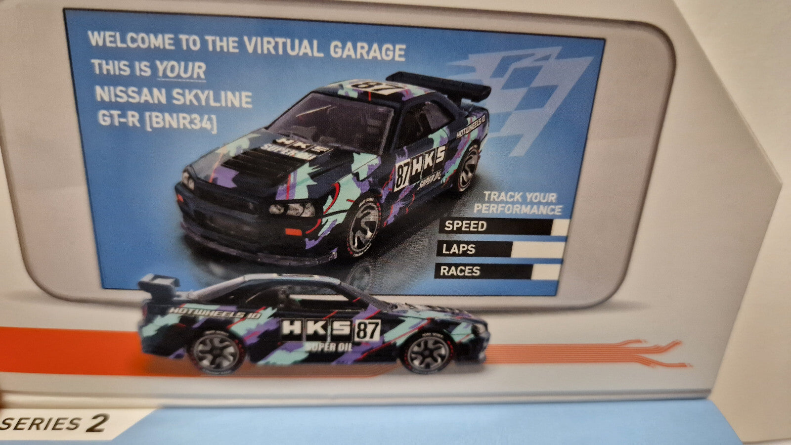 Hot Wheels ID Nissan skyline gt-r bnr34 (NG70)