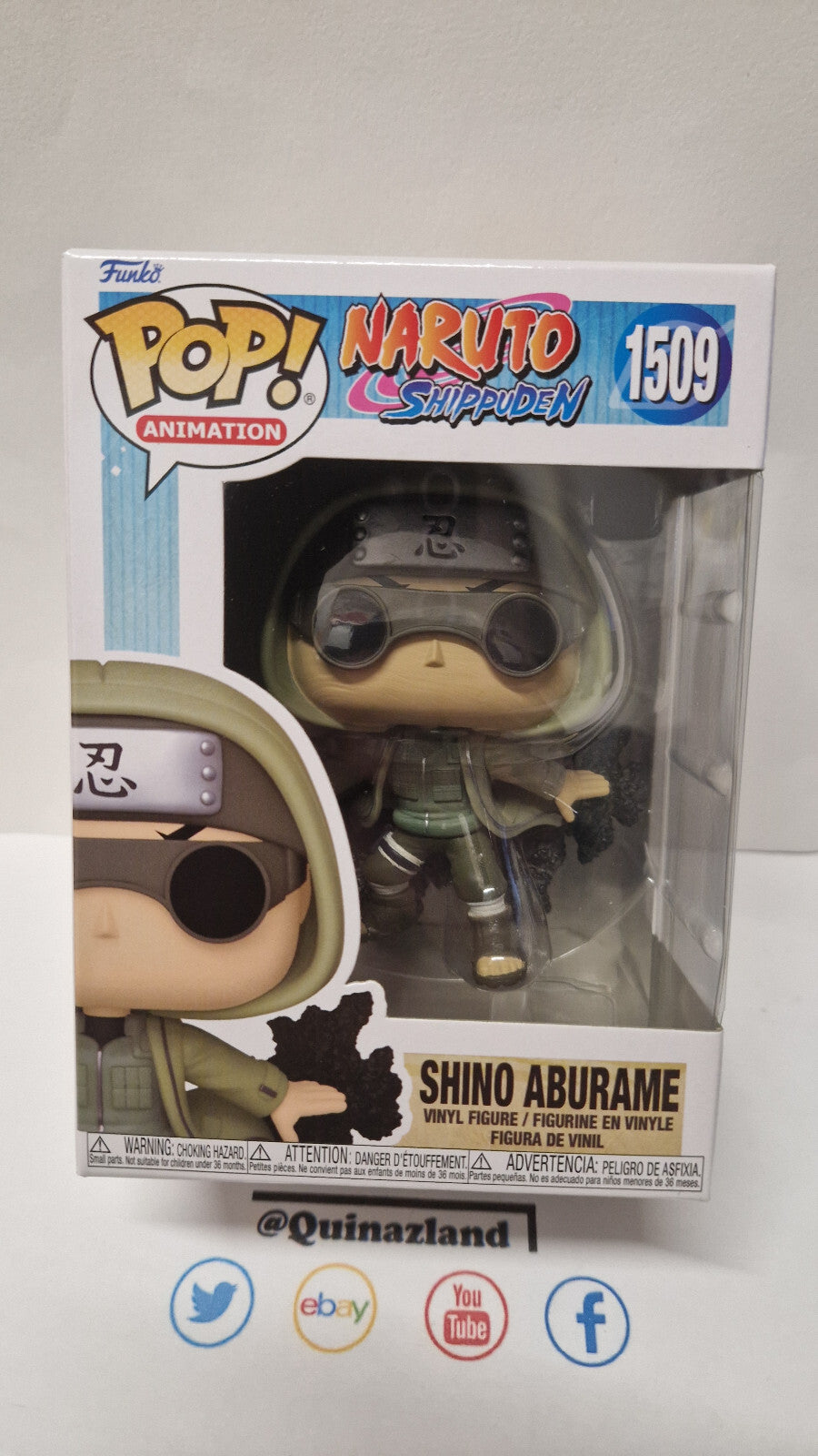 Funko Pop! NARUTO SHIPPUDEN POP Animation N° 1509 Shino Aburame (F7)