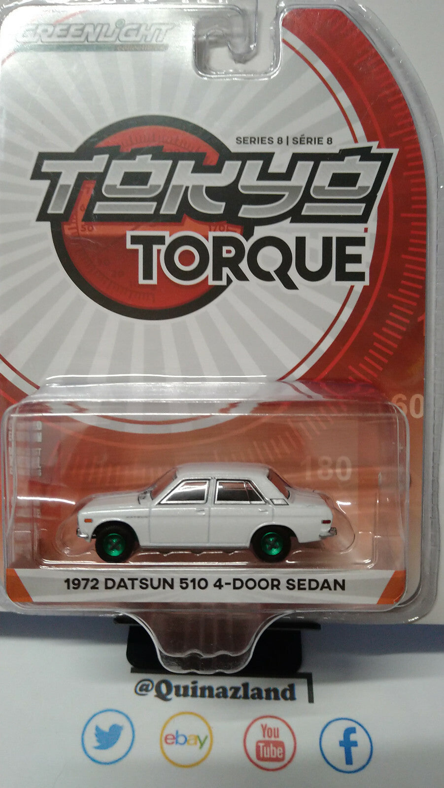 Greenlight Tokyo torque  1972 Datsun 510 4 Door sedan Chase (NG46)