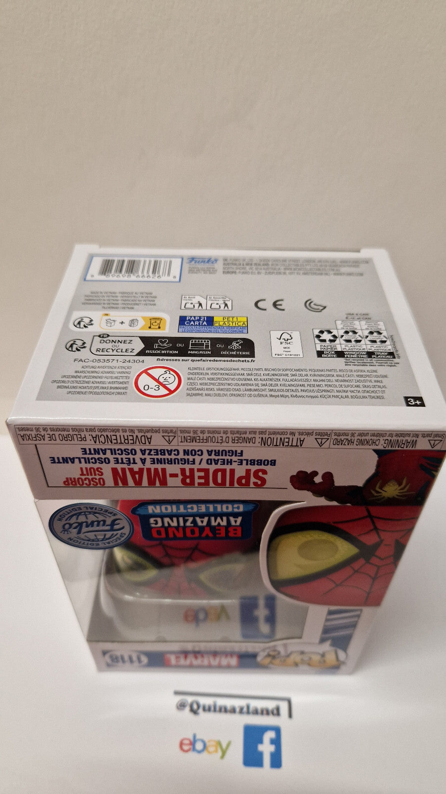 Funko Pop!  Marvel Pop Marvel N° 1118 Spider-Man "Oscorp Costume"  (F50)