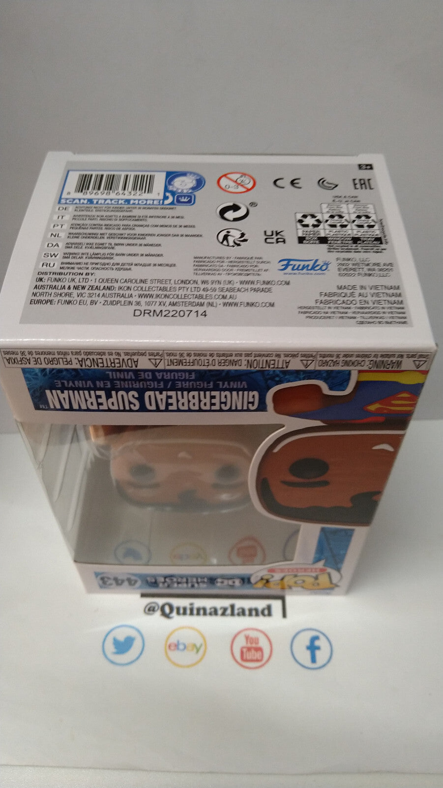 Funko Pop! DC COMICS HOLIDAY  N° 443 Gingerbread Superman (FU32)