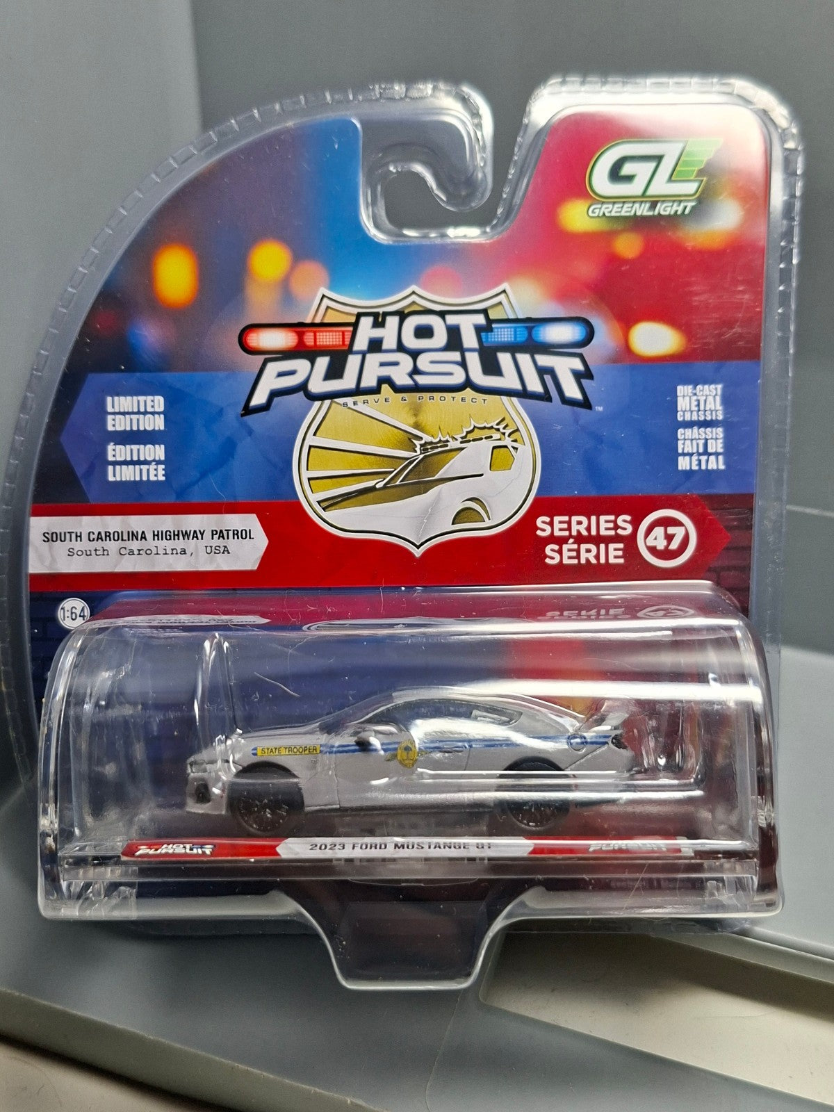 Greenlight Hot Pursuit series 47 2023 Ford Mustang GT San Andreas   (NG70)