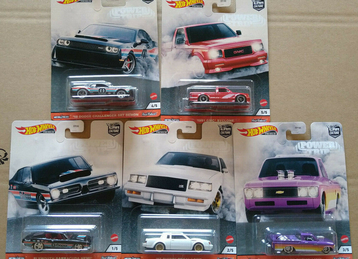 Hot Wheels Power Trip Buick Plymouth GMC Dodge Chevy  lot  5 (NG106-110)