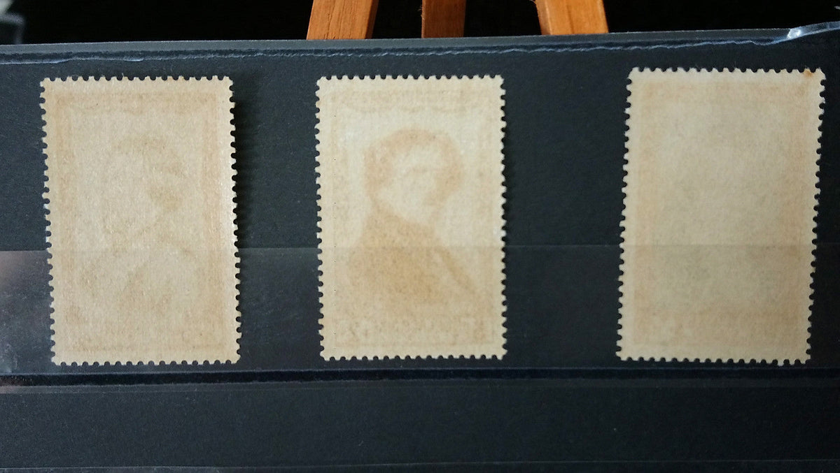 lot 6 Timbres France Personnages célèbres du XIX siècle 1951