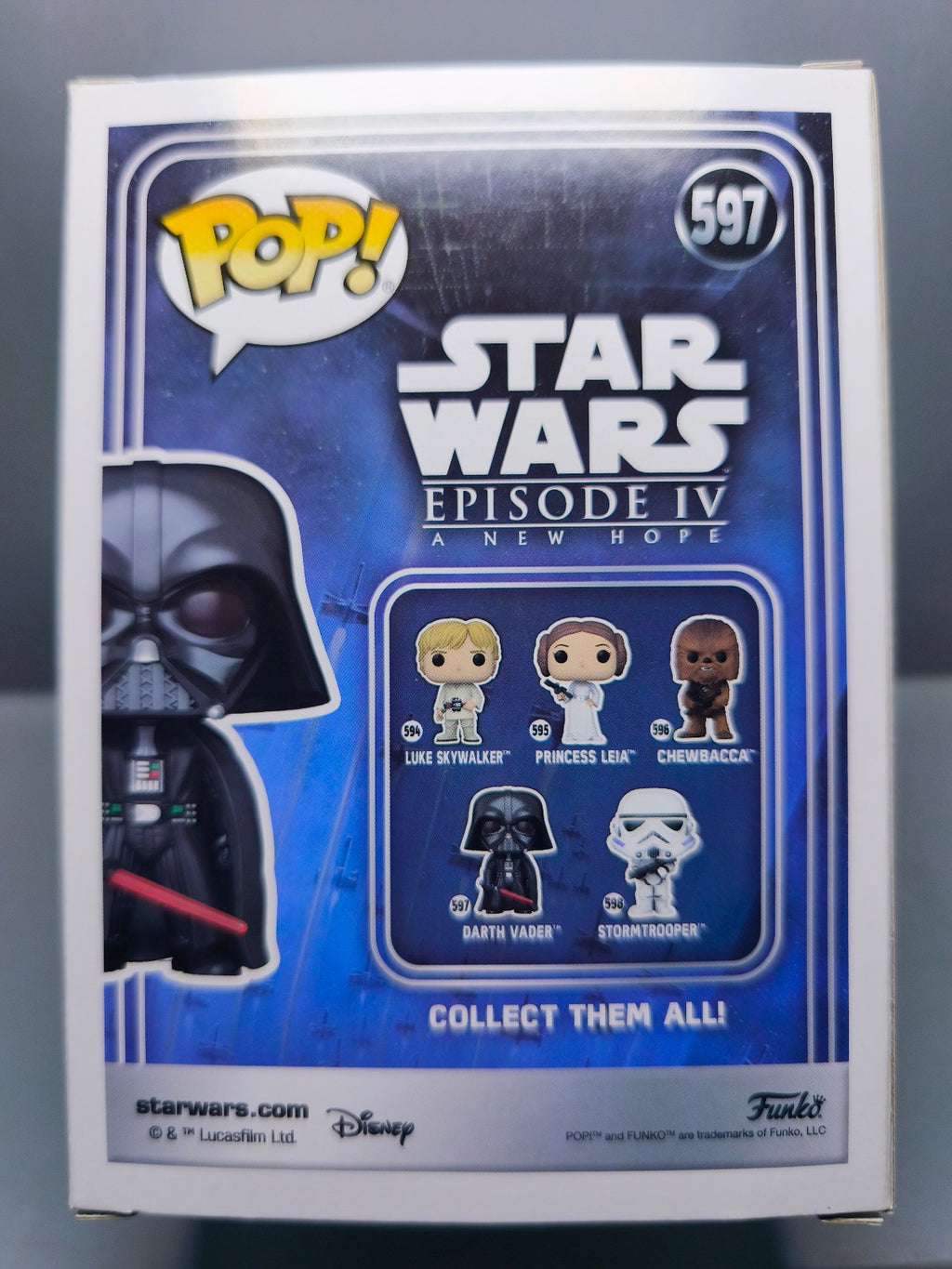 Funko Pop!  STAR WARS  N° 597 Dark Vador (F28)