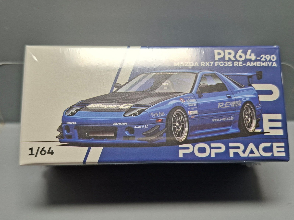 Pop Race 1/64 Mazda RX-7 (FC3S) Re-Amemiya, blue (CP19)