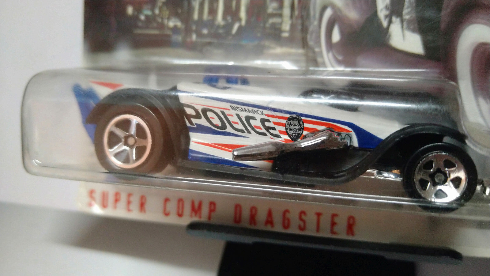 Hot Wheels Cop Rods Super Comp Dragster Police (NG54)