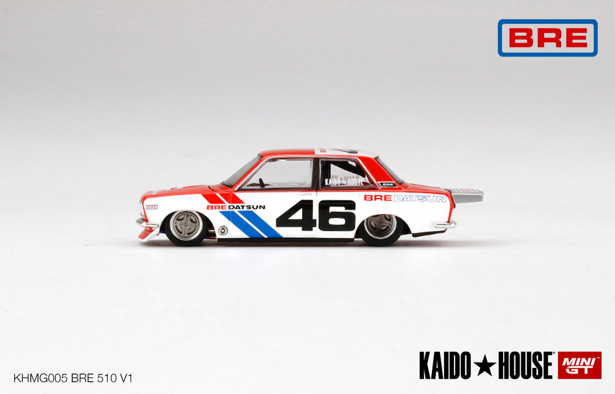 Mini GT Kaido House Datsun 510 Pro Street BRE510 V1 4 spoke rims N° 005 (NP10)