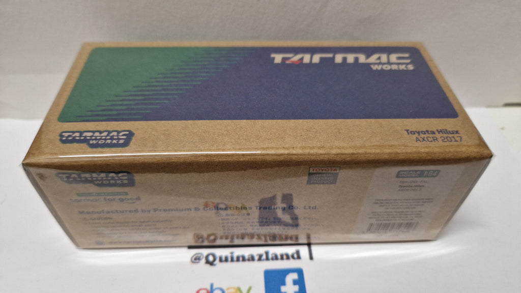 Tarmac 2017 Toyota Hilux with plastic truck packaging, blue (NP40)