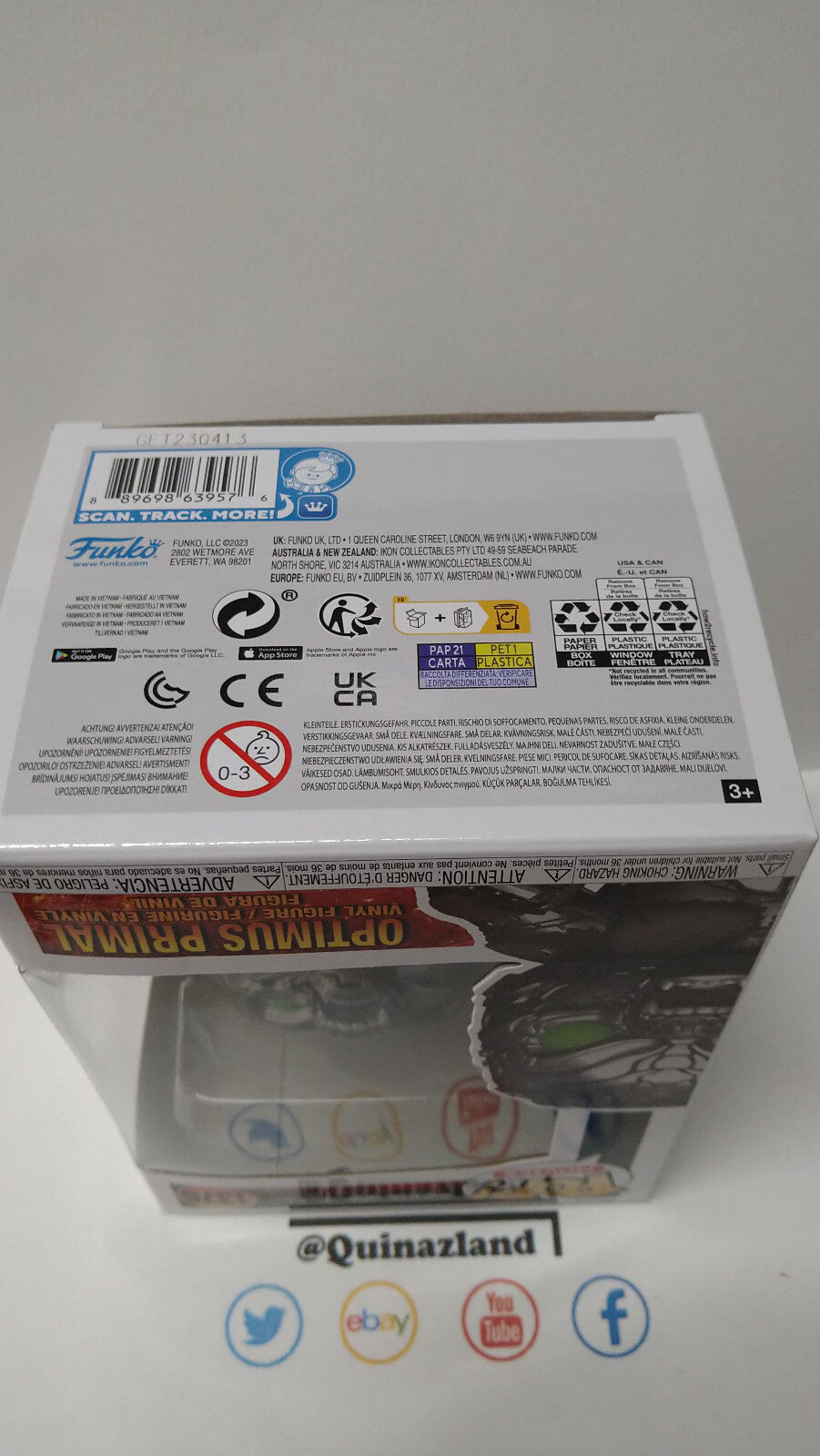 Funko Pop!  TRANSFORMERS POP Movies N° 1376 Optimus Primal (FU18)