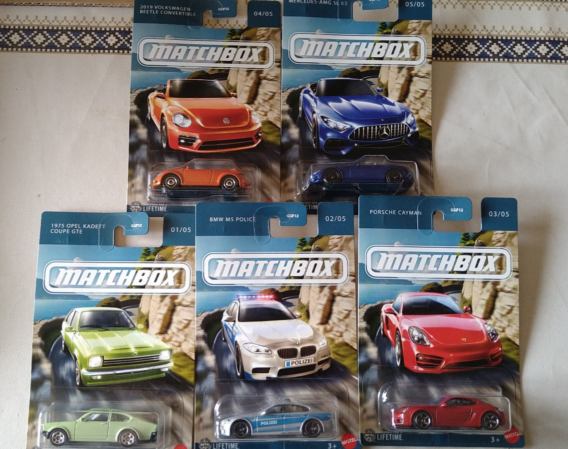 Matchbox set German Design BMW Opel Volkswagen Mercedes Porsche  Lot 5 (NP07)