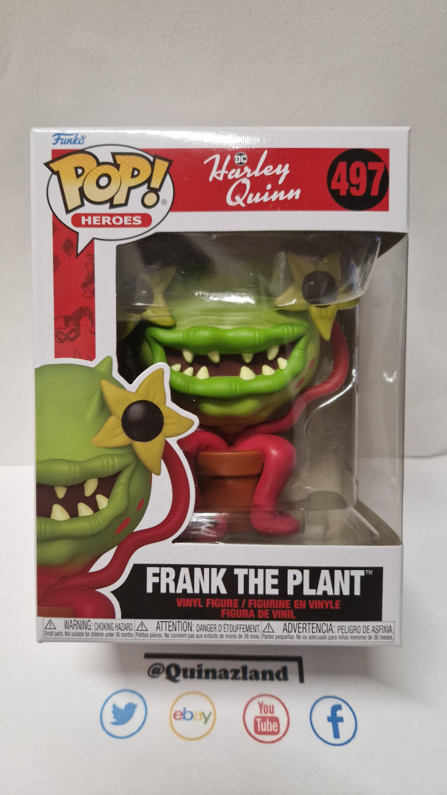 Funko Pop! HARLEY QUINN ANIMATED SERIES POP Heroes N° 497 Frank the Plant (F3)