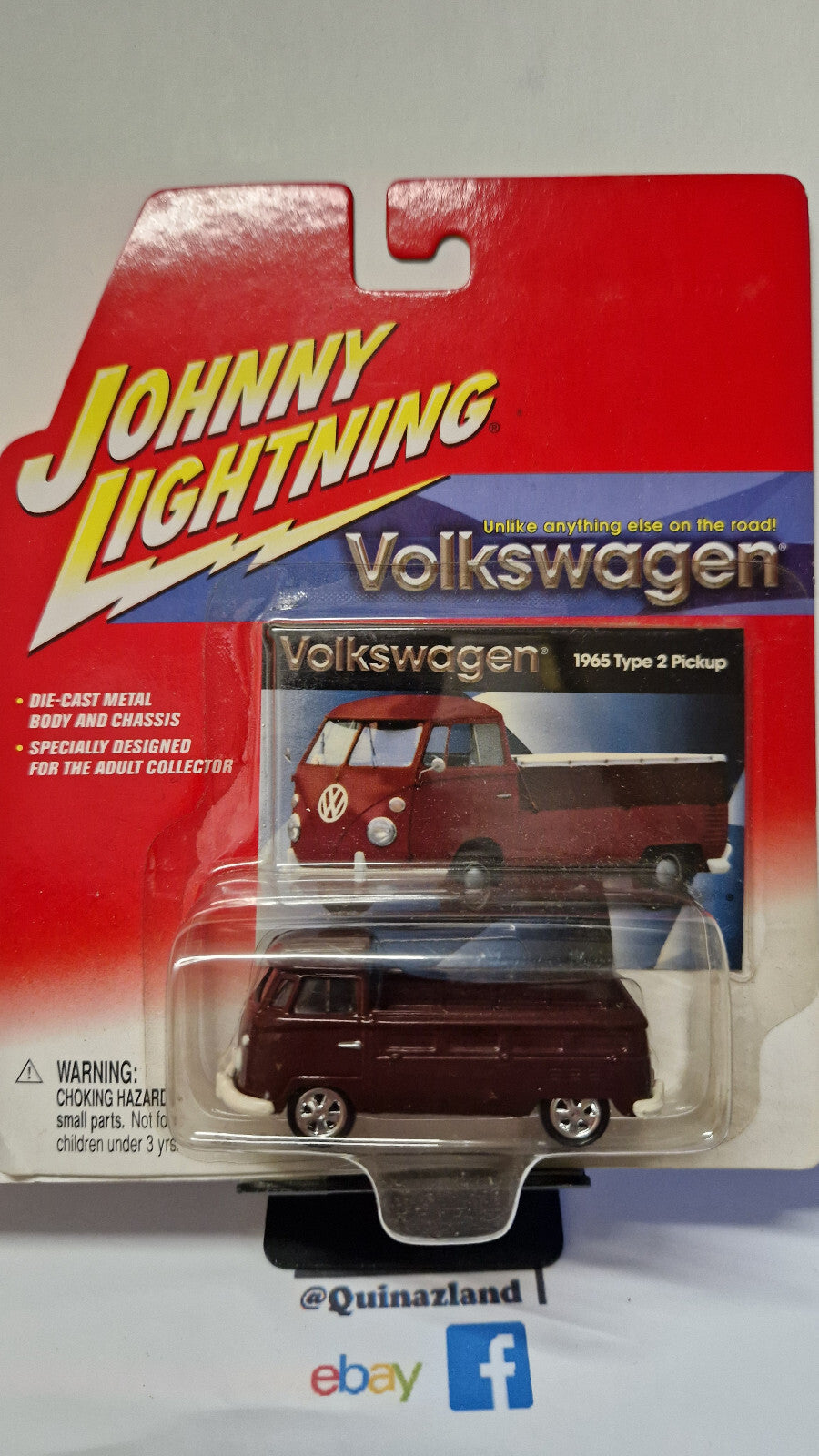 Johnny  Lightning 2002 Volkswagen série 3 1965 Volkswagen type 2 pickup  (NG43)