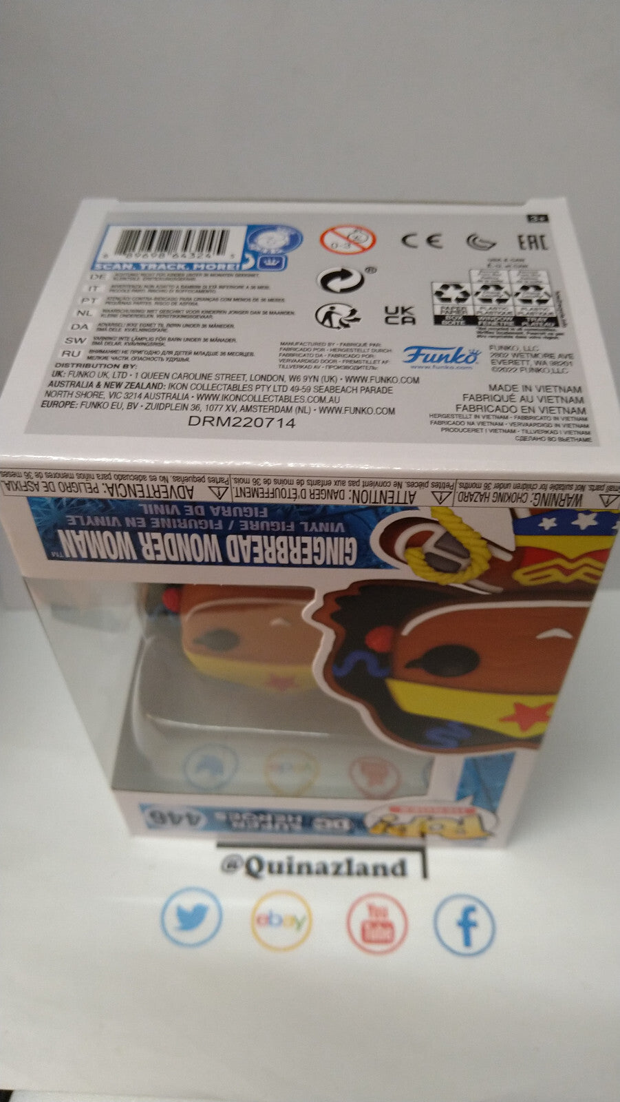 Funko Pop! DC COMICS HOLIDAY  N° 446 Gingerbread Wonder Woman  (FU32)