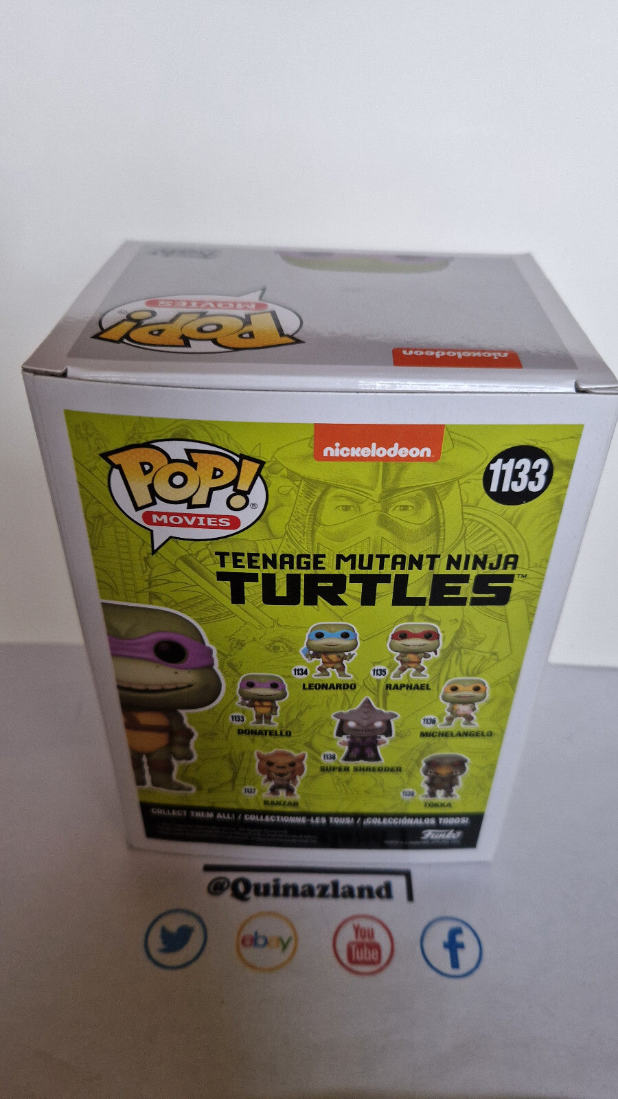 Funko Pop! Nickelodeon teenage mutant Ninja Turtles Donatello #1133 (F14)