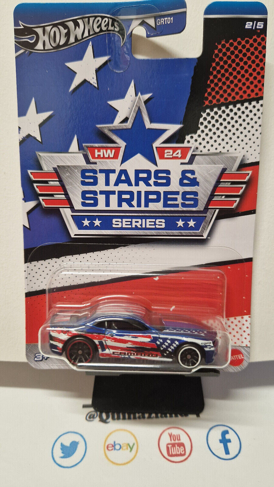 Hot Wheels 2024 STARS & STRIPES 2013 chevrolet copo camaro  (NP20)