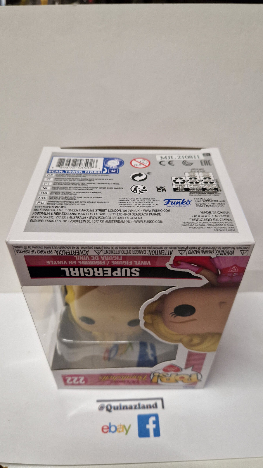 Funko Pop! DC Comics Bombshells SuperGirl Edition Cancer du sein #222 (FU01)